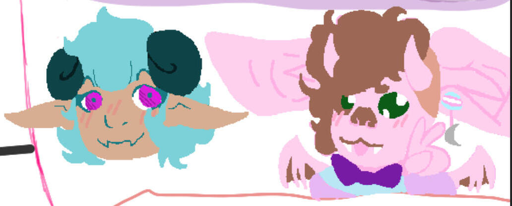 fanart of mirakurutaimu and then my sona