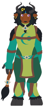 muna, my tauren druid! no paint version