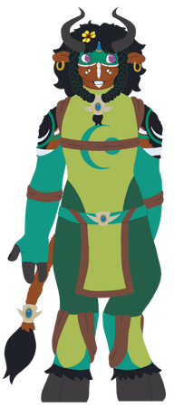 muna, my tauren druid! painted version