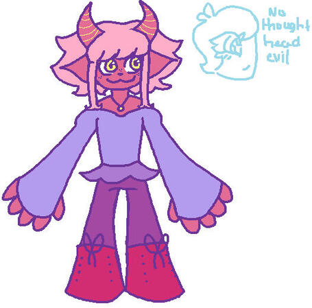mspaint demon lady (ft toonhlvrai doodle)